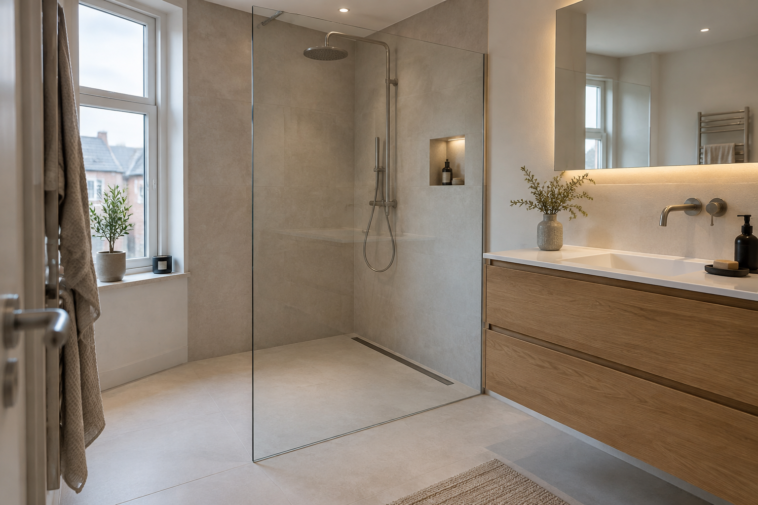 Een inloopdouche zonder wateroverlast: hier let u op bij uw renovatie